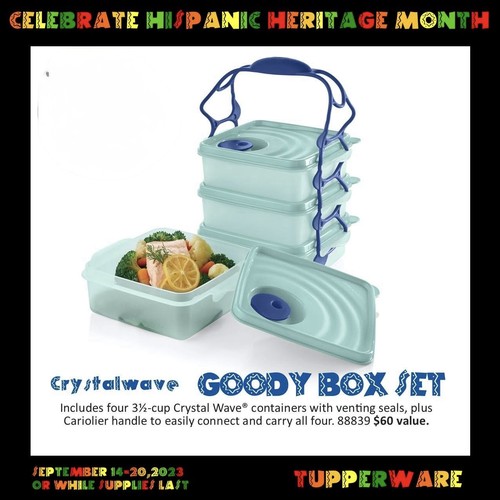 Tupperware crystalwave 5pc - crystalwave,